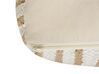 Pouffe Beige and White ALMATTI_886798