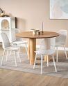 Set of 4 Dining Chairs White EMORY_876544