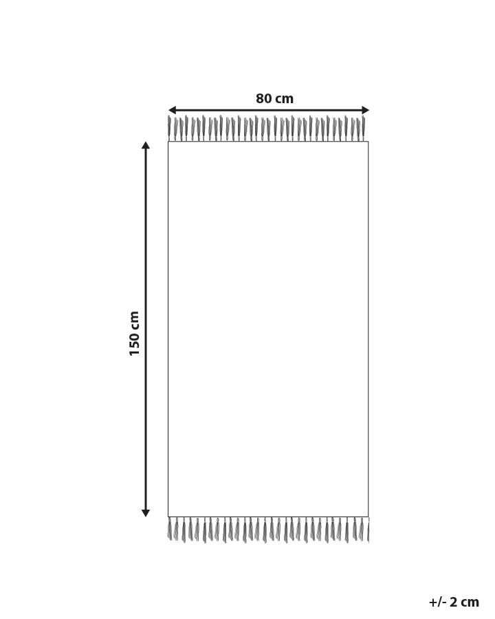 Outdoor Area Rug 80 x 150 cm Yellow YAVU_852437