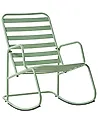 Garden Rocking Chair TURI Metal Green