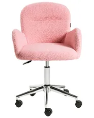 Desk Chair PRIDDY Boucle Pink_1101253
