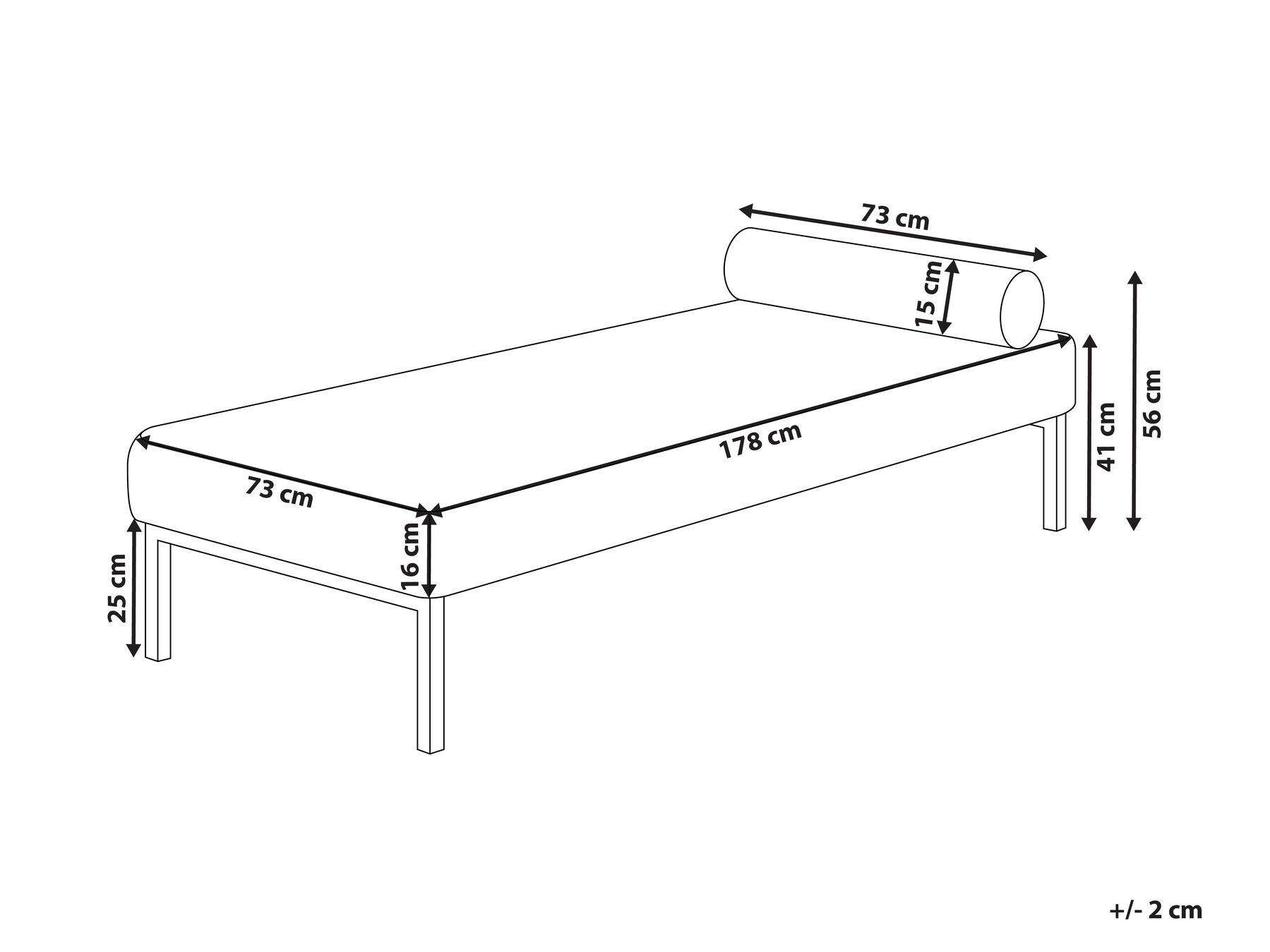 Boucle Chaise Longue White CHINON_925612
