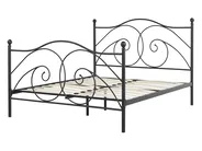 Letto Metallo DINARD 140 x 200 cm Nero_765085