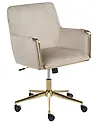Desk Chair ALTONA Velvet Beige