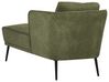 Chaise longue à gauche en tissu vert foncé ARTHEZE_930068