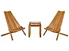 Bistro Set BELLANO Acacia Wood Brown