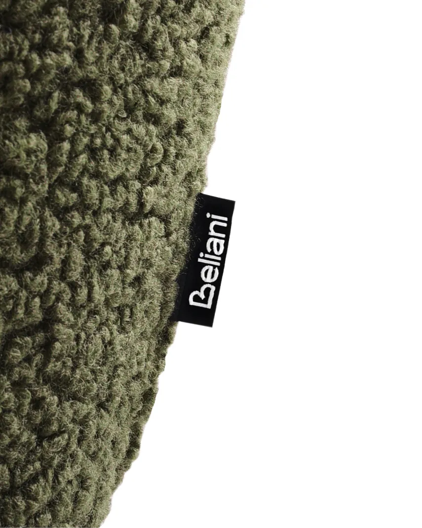 Set of 2 Bar Chairs CASMALIA Boucle Dark Green_956971