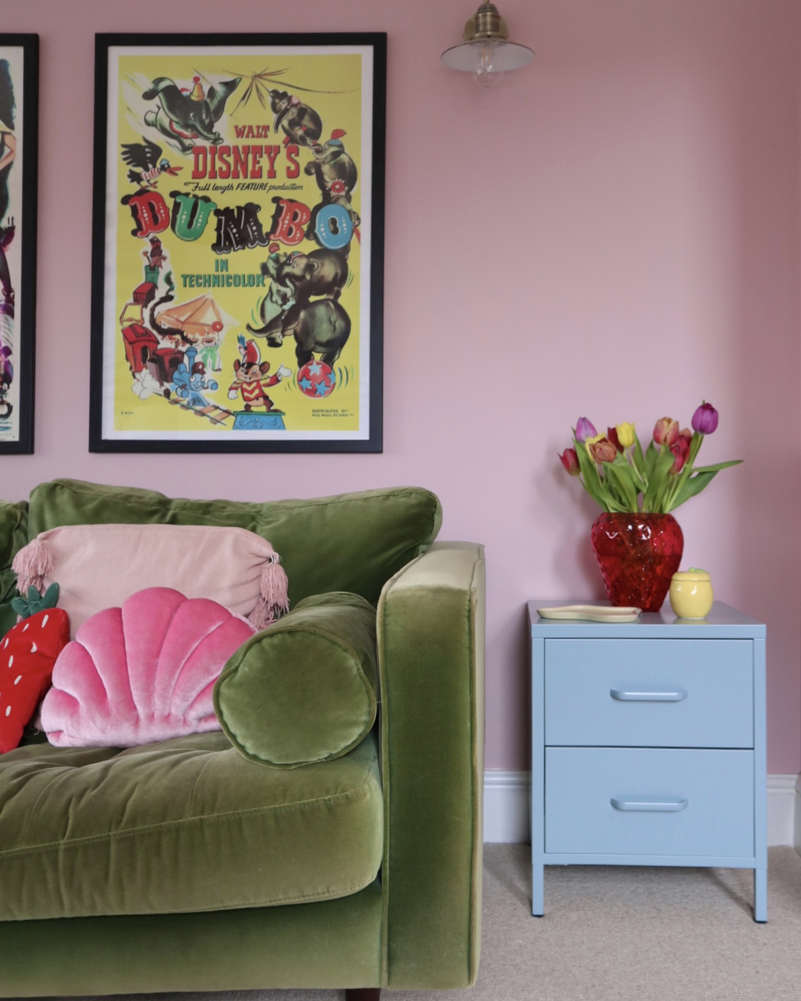 Lot de 2 tables de chevet, tables d'appoint rose Soho | Maisons du Monde