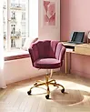 Desk Chair MONTICELLO Velvet Burgundy
