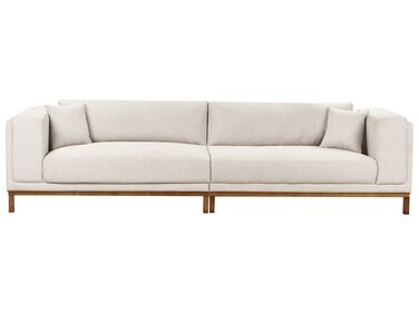 4-personers stofsofa beige VENG