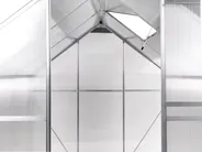 Garden Greenhouse APULIA 191 cm 190 cm Silver_1005244
