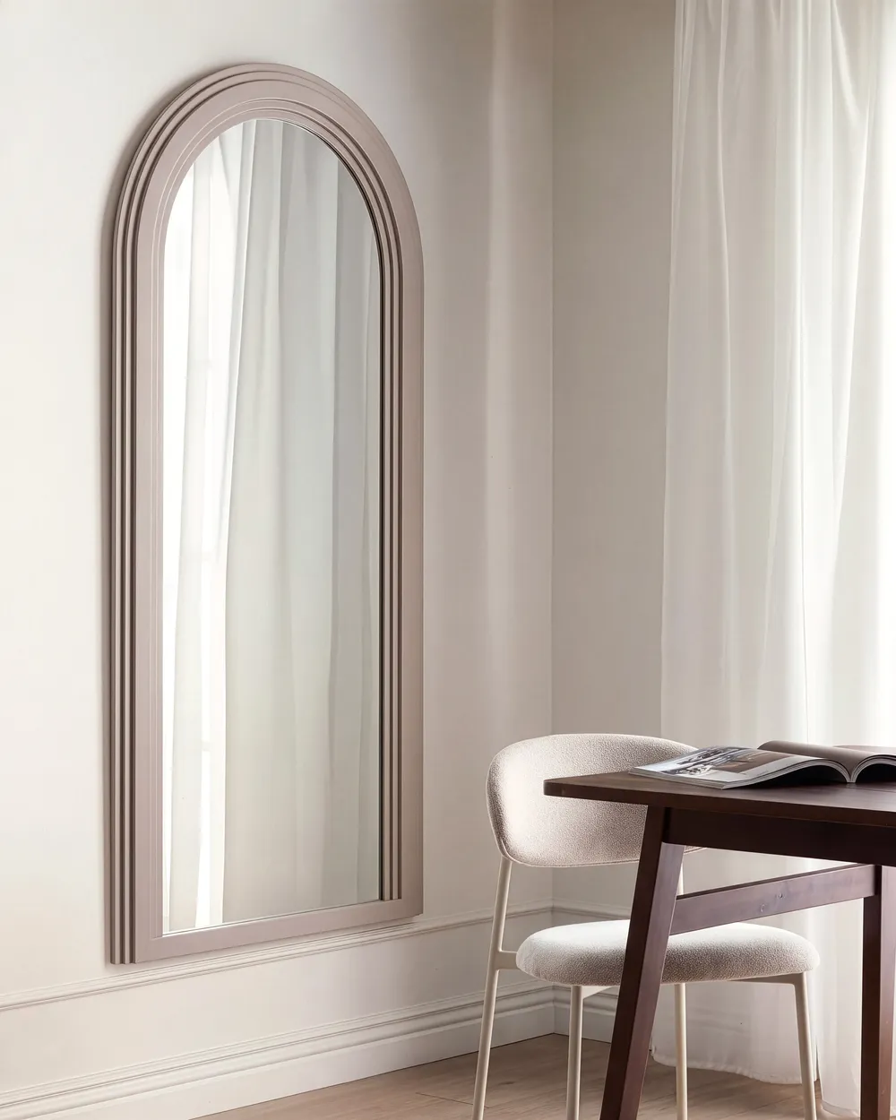 Wall Mirror CALAIS 75 cm 170 cm Beige