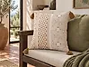 Cojín decorativo MALUS 45 x 45 cm Algodón Marrón claro Patrón oriental