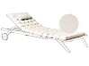 Sun Lounger Pad Cushion CESANA PREMIUM 192 x 56 cm Light Beige