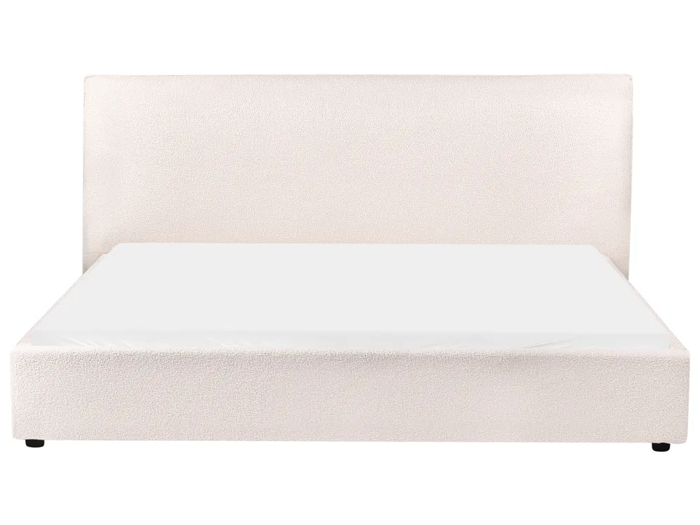 Bed Boucle LAVAUR 180 x 200 cm (EU Super King) Off-White_985482