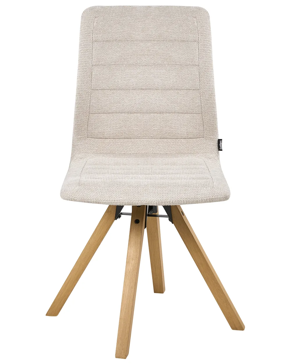Set di 2 sedie da pranzo ROX Tessuto Beige chiaro_1038182