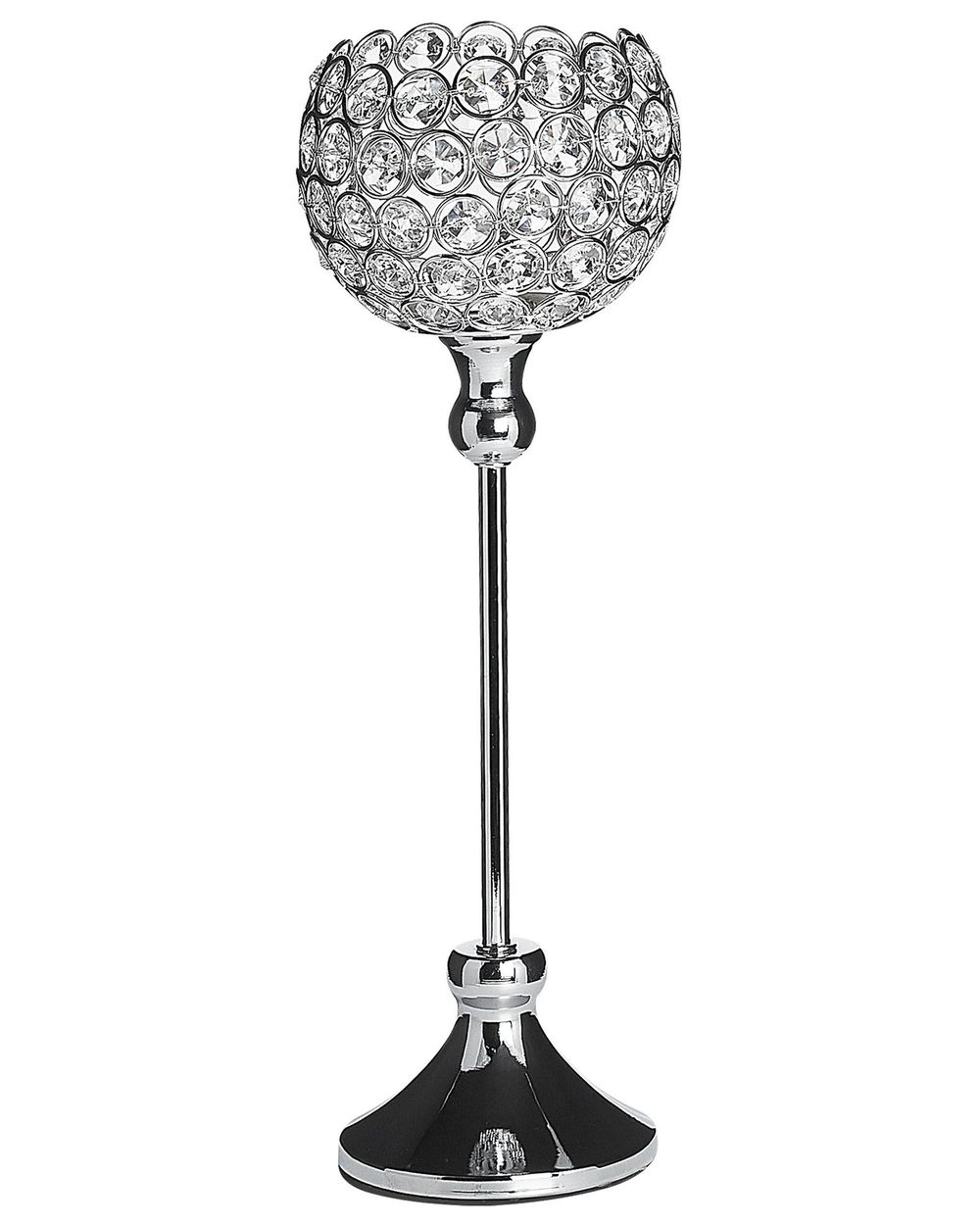 Candle Holder ESTERNAY 27 cm Metal Silver