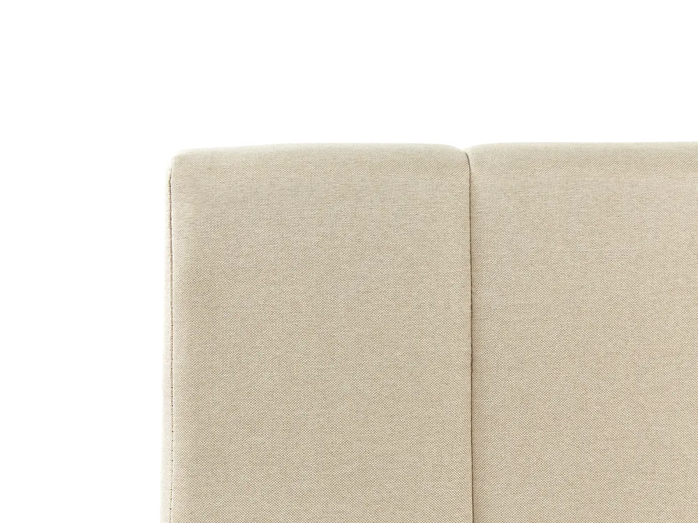 Lit ottoman DREUX Tissu Beige 140 x 200 cm_861163