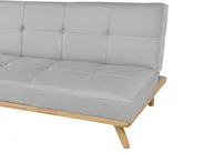 Divano letto 3 posti FROYA Tessuto Grigio chiaro_722495