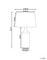 Keramická stolní lampa béžová/ šedá CALVAS_843220
