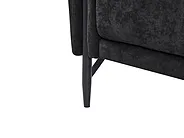 Sofa 3-Sitzer SKARO Chenillegewebe Schwarz_1156717