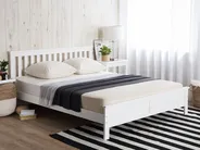 Bed Pine Wood MAYENNE 180 x 200 cm (EU Super King) White_1151347