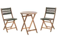 Bistro Set Folding PROSSEDI Acacia Wood Green_956720