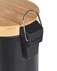 Zestaw 2 koszy na śmieci z pedałem 3 L ECOSMART Metal Czarny_992932