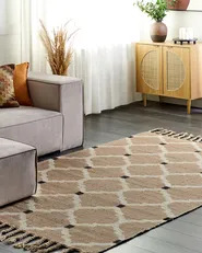 Rug ORENCIK Beige 160 x 230 cm Jute_887126