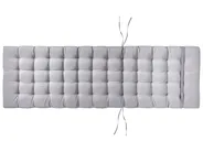 Lettino Prendisole con Cuscino CESANA PREMIUM Legno d'acacia Grigio chiaro_990958