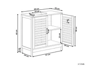 Szafka łazienkowa pod umywalkę MISSOULA 60 cm Bambus Czarny_1032189