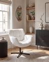 Swivel Armchair AUMA Fabric White
