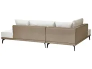 Corner Sofa 3 Seater MYKEN Fabric Off-White Right Hand_939634