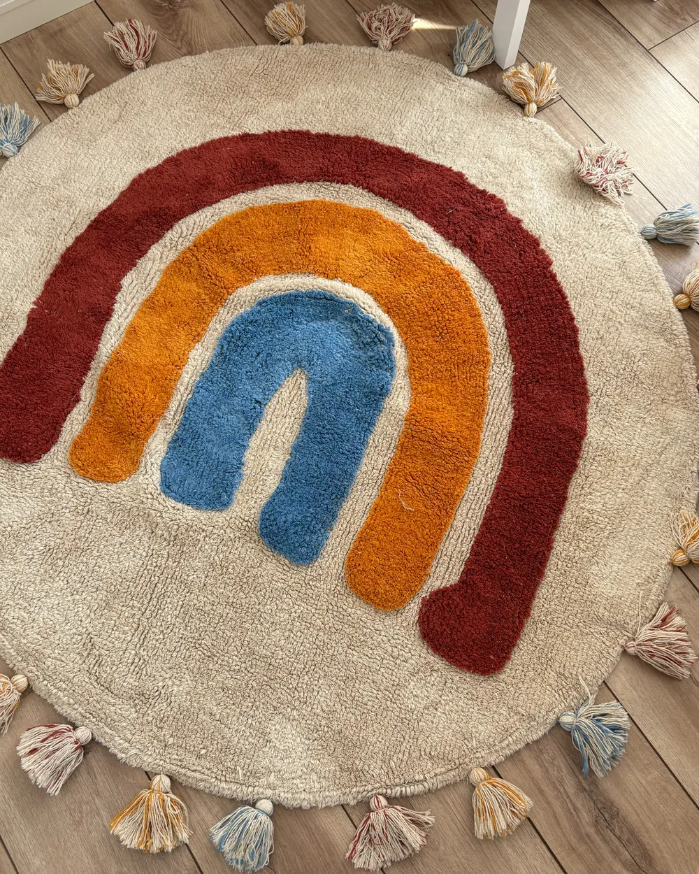 Tappeto per bambini YAGCI Multicolore ø 120 cm Cotone_982994