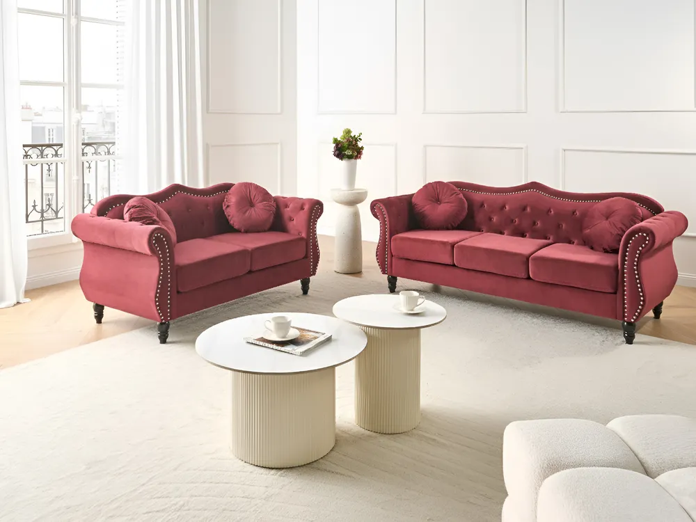 Divano Letto 3 Posti In Velluto Nero Con Gambe In Legno Beliani: Elegante E Trasformabile, Meccanismo Click-clack - 4