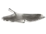 Zestaw 2 pater dekoracyjnych Liść PALENQUE Metal Srebrny_822979