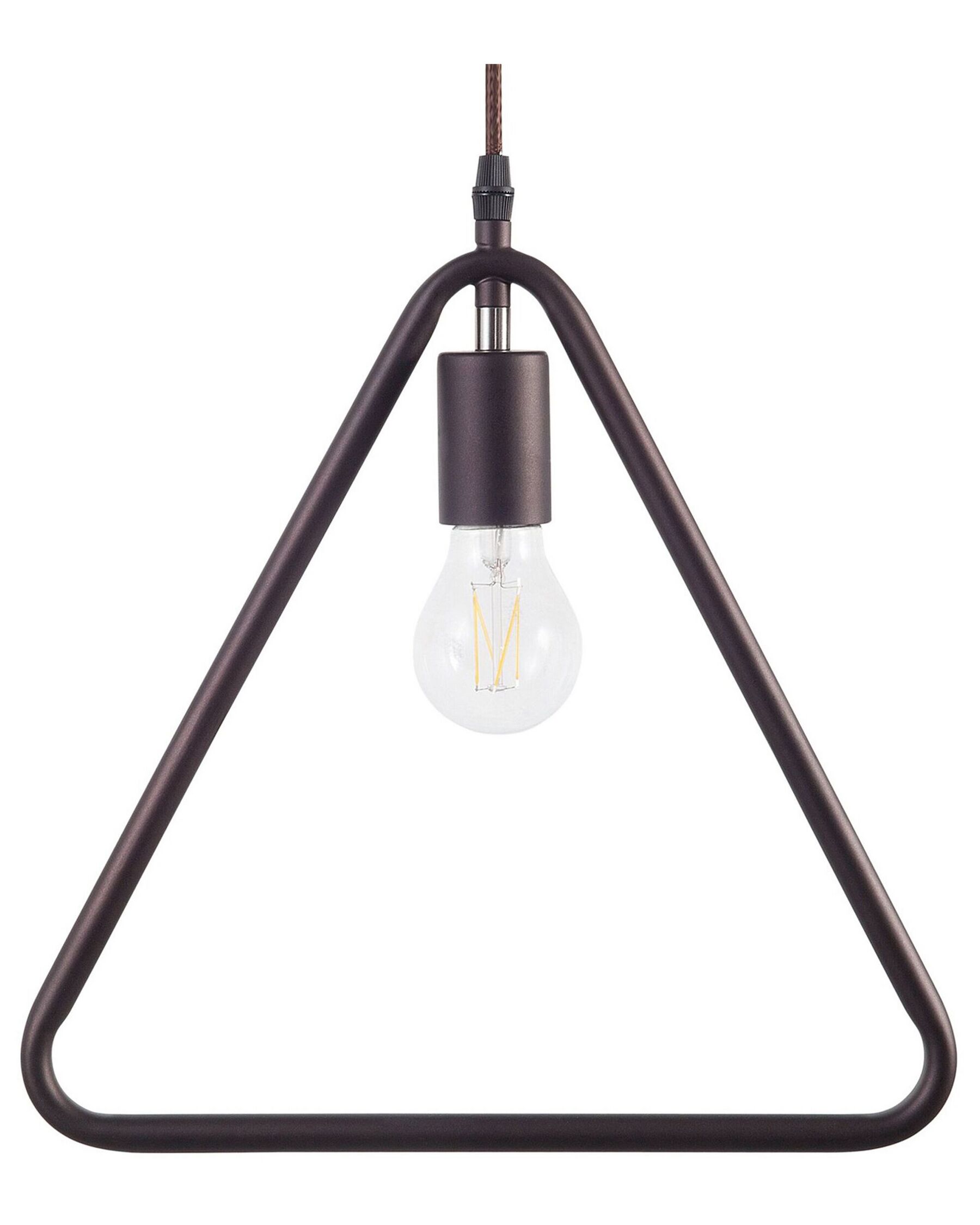 Lampa wisząca metalowa brązowa JURUENA_688621