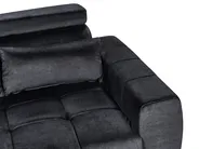 Divano 2 posti VEGAMO Velluto Nero_925021
