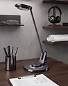 Lampa biurkowa LED CORVUS Ze ściemniaczem Metal Czarny