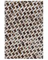 Cowhide Area Rug Brown and Grey 140 x 200 cm TUGLU_851067