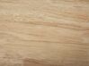 Table de salle à manger bois clair et blanche 60 x 80 cm BATTERSBY_785944