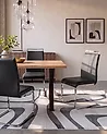 Set of 2 Dining Chairs GREEDIN Faux Leather Black