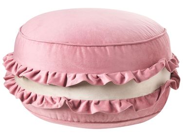 Pouf pour enfants LADUREE Velours Rose