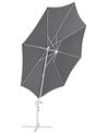 Parasol en porte-à-faux gris foncé et blanc ⌀ 2,95 m SAVONA II_828581