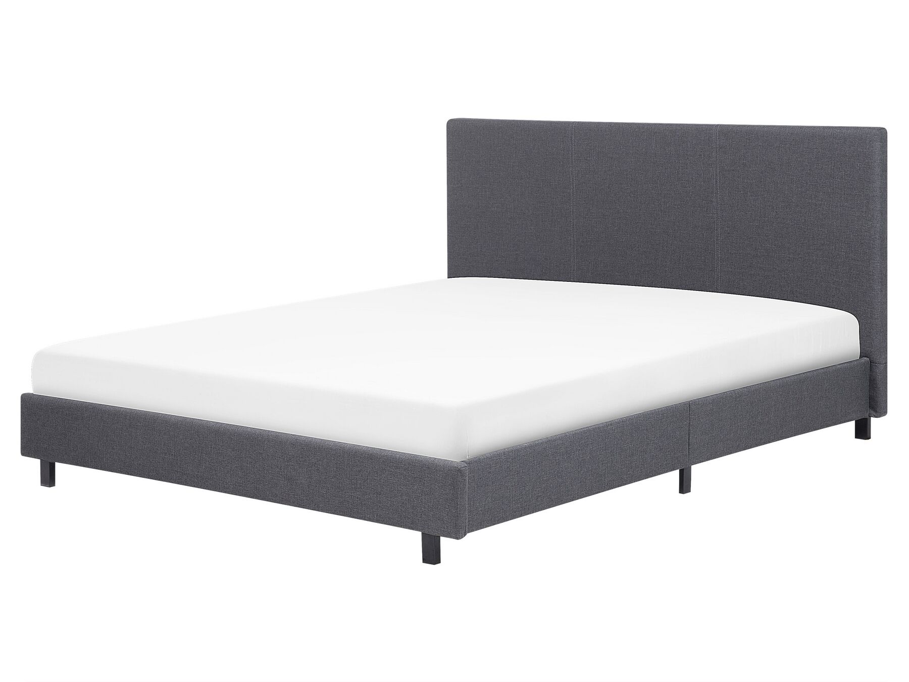 Čalúnená posteľ sivá 160 x 200 cm ALBI_726395