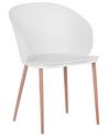 Lot de 2 chaises de salle à manger blanches BLAYKEE_783881