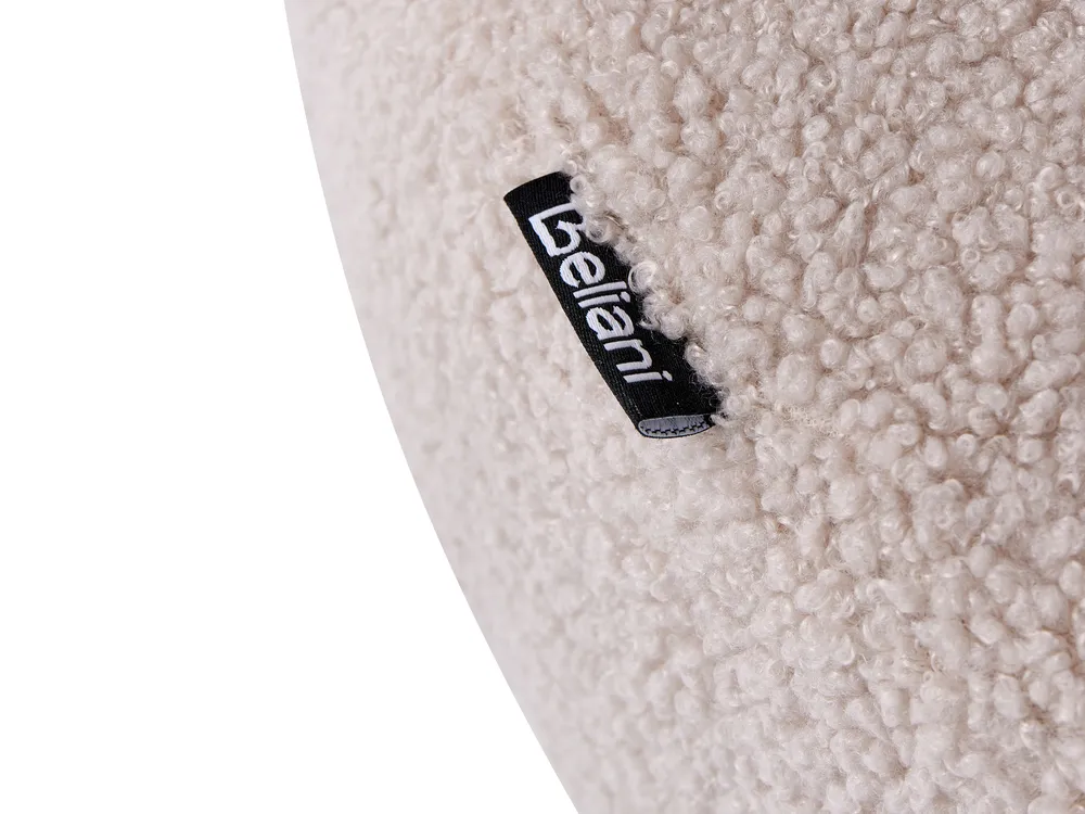 Divano 2 posti ILBRO Bouclé Marrone scuro/Beige_1061234