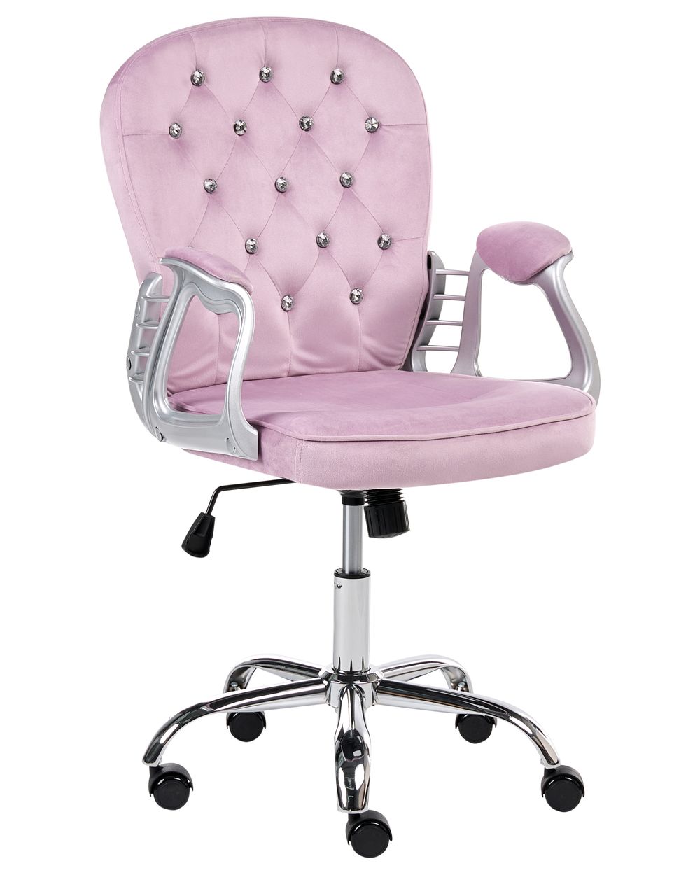 Sedia da scrivania PRINCESS Velluto Viola chiaro
