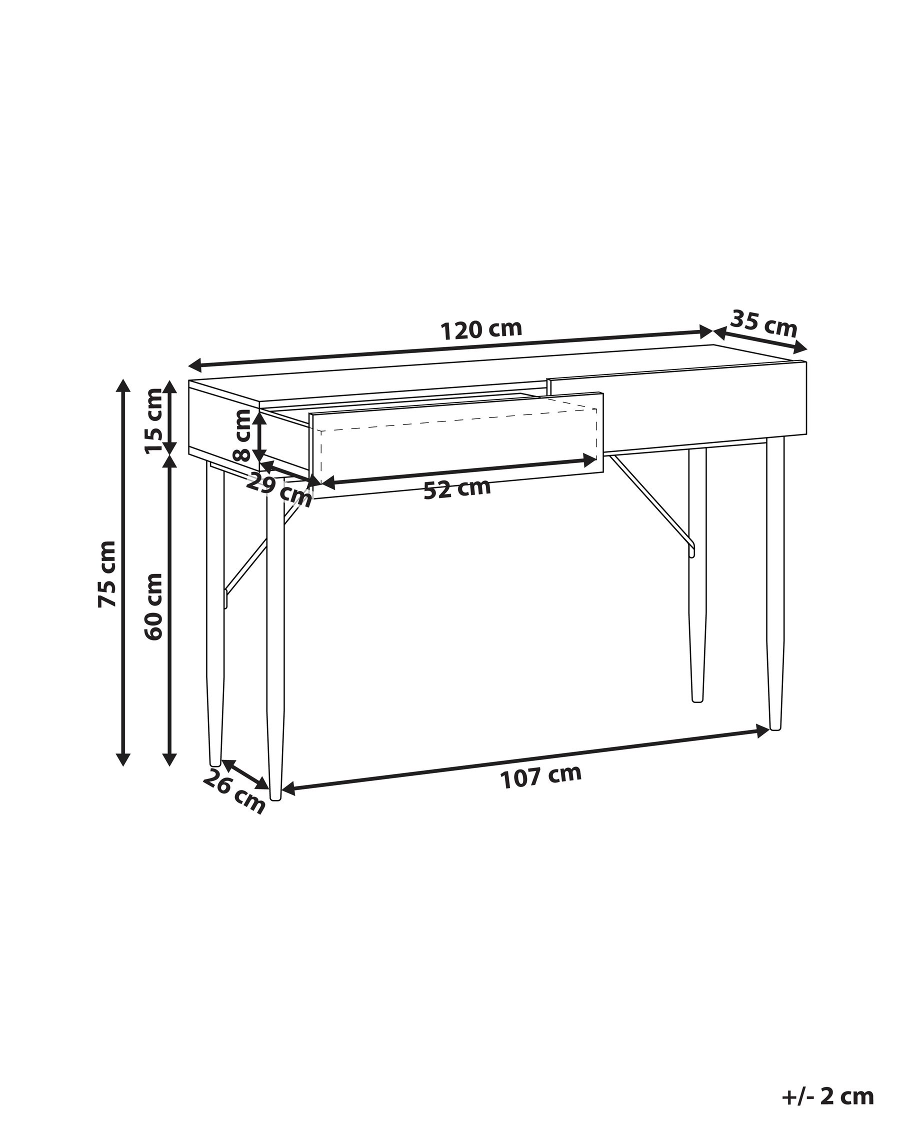 Console Table Black and Brown BLYTHE_968975