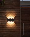 Conjunto de 2 candeeiros de parede LED de exterior em metal preto WELDON_917143